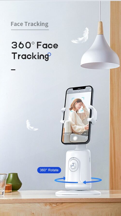 Palo de selfie operado por Inteligencia artificial. (AI face tracker) Seguimiento automático de rostro, disparo automático, rotación de 360 grados. Gimbal - Image 3