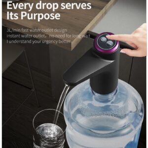 Dispensador eléctrico automático para botellones de agua. Color Negro