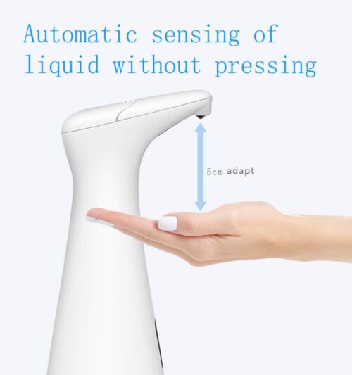 Dispensador automático de jabón líquido. Dispensador de jabón infrarrojo.