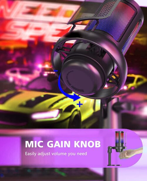 Micrófono de condensador profesional para estudio, dispositivo USB para grabación de PC, ordenador, Streaming, juegos, Karaoke, cantar, A6V, A8 - Image 2