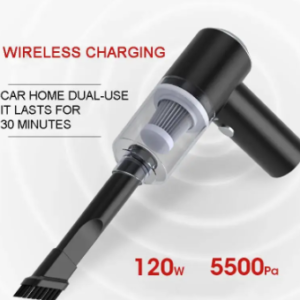 Aspiradora portátil de alta potencia para coche y uso doméstico de carga por puerto USB tipo "C"