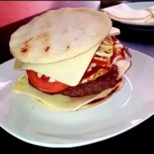 Arepa burger