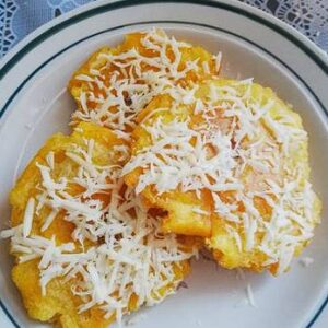 Patacón con queso o quesillo